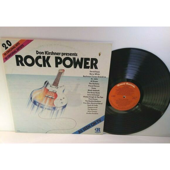 Rock Power Ronco Vinyl LP Record Album 1974 Black Sabbath Alice Cooper Faces - Picture 1 of 4